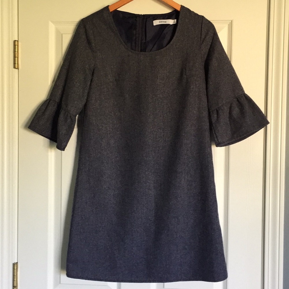 NWOT JustFab Ruffle Sleeves Dress